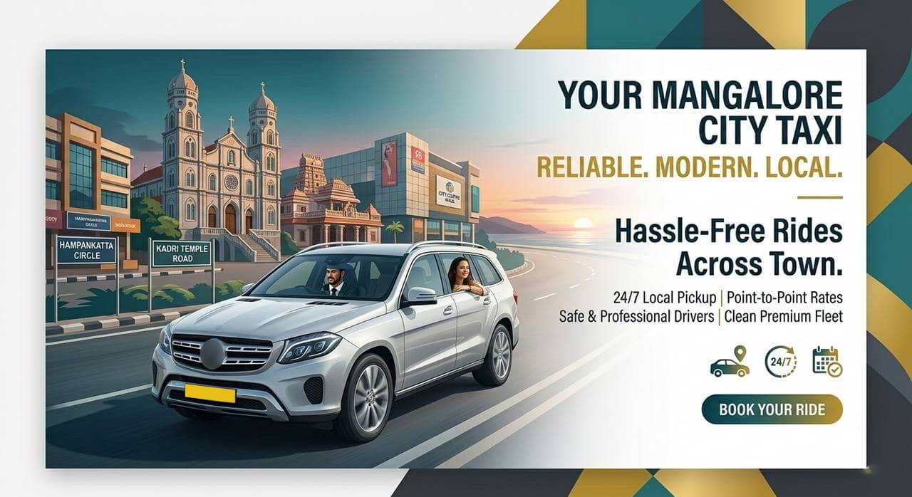 Local City Taxi Service in Mangalore - Mangalore Taxi Service 24 Hours